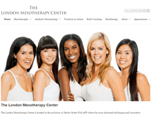 Tablet Screenshot of londonmesotherapycenter.co.uk